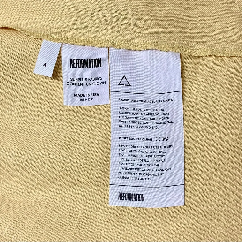 Reformation | Audrey Linen Mini Dress - Picture 7 of 9